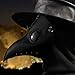 Plague Doctor Bird Mask Long Nose Beak Cosplay Steampunk for Halloween Party Costume Black Full Head Mask