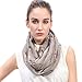 Lina & Lily Unicorns Print Women's Girls Infinity Scarf Lightweight (Grey)