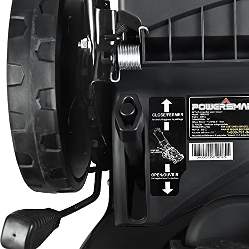 PowerSmart Lawn Mower, Gas Lawn Mower, 22inch Push Mower, 200cc Self Propelled Lawn Mower, 5
