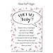 Don’t Say Baby Game for Girls Baby Shower Clothespin Game Includes One 5x7 Sign and 48 Mini Pink Clothespins