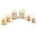 GSC International Assorted Size (0-11) Cork Stoppers, Set of 100