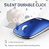 Wireless Mouse for Laptop Silent Cordless 2.4G USB Slim Mouse Wireless Optical Ambidextrous Computer Mobile Mouse…