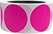 Hot Pink Color Coding Labels for Organizing Inventory 2 Inch Round Circle Dots 500 Total Adhesive Stickers On A Roll