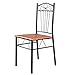 Tangkula Steel Frame Dining Set Table and Chairs Kitchen Modern Furniture Bistro Wood