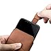iPhone X Case, QIALINO Genuine Leather Strong Protective Cover Card Holder iPhone X Wallet Case with Top Opening (for in-Ear Headphones Enjoy When Runing), Slim for Apple iPhone X, Brown