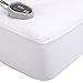 Beautyrest - Cotton Blend Heated Mattress Pad King Size -Secure Comfort Technology - Luxury Quilted Electric Mattress Pad with Deep Pocket - White - Two 5-Setting Heat Controllers - 5 Years Warranty