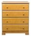 DaVinci Kalani 4 -Drawer Dresser - Honey Oak