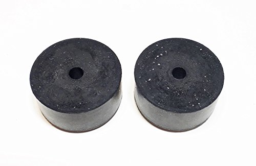 Sellerocity 2 PK Anti Vibration Foot Pad Isolator Rubber Bumper 1 1/2" D, 3/4" H, 1/4" Hole, Fits Many Compressors, Generators, Pressure Washers
