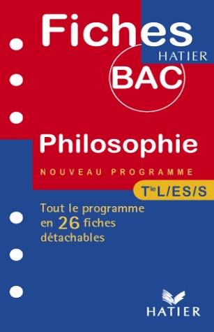 Philosophie, terminales L, ES, S