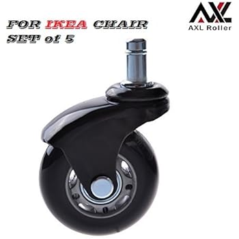 wheels replacement caster chair ikea office rollerblade stem rubber duty heavy carpet inch floor safe desk floors hardwood 10mm soft