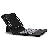 MoKo Keyboard Case for Fire 7 2015 - Wireless Bluetooth Keyboard Cover for Amazon Kindle Fire 7 inch Display Tablet (5th Generation - 2015 Release Only), BLACK