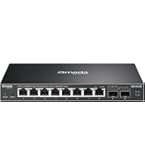 Tenda 2.5G Switch Met 5x 2.5G RJ45 En 2x 10G SFP+ – Unmanaged, Plug-and-play, Metalen Behuizing, Zwart, Voor NAS En WiFi 6/7
