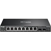 Omada ES210X-M2, 8 Port 2.5G Easy Managed Switch | 2*10G SFP+, VLAN, Auto Loop Prevention, IGMP Snooping, Fanless, Durable Metal w/Shielded Ports