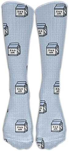 CCVOJYFGG Unisex Knee High Socks Japanese Milk 3D Print Sports Long Stockings Football Sock