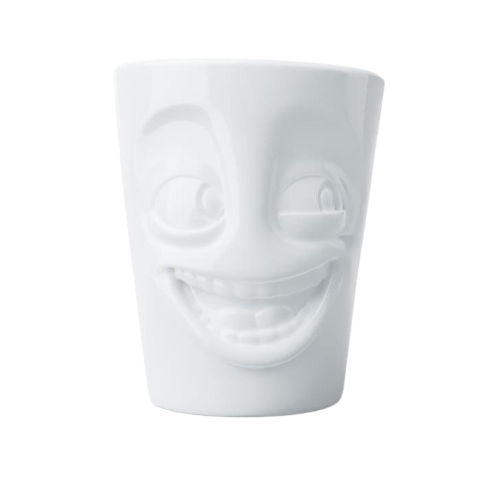 FIFTYEIGHT PRODUCTS Mugs with Handle Funny (Porcelain, 350 ml, White, Made in Germany)