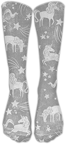 Unicorned Women's Novelty Soft Cotton Tube Knee High Socks, Calf Socks