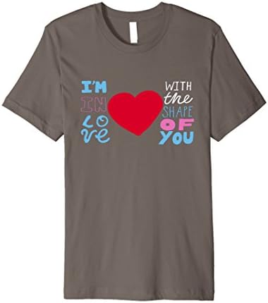 Men's Shape Of You Music Song Fan-Shirt T-Shirt Large Asphalt