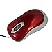 niceEshop Mini Retractable USB Optical Scroll Wheel Mouse Red