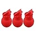 BESTONZON 3pcs Silicone Chocolate Melting Pot Nonstick Candy Melting Pot Microwave Butter Melter Heat Milk Sauce Baking Melting Pot Kit for Chocolate, Butter, Cheese, Caramel (Red)