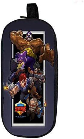 Back to School Brawl Stars Pencil Box School Material To Students Of Cartoon Stationery Storage Bags Double Layer Makeup Bag 11