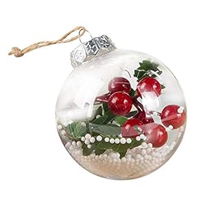 Kerstboomversieringen Decoratie Transparante kerstbal Festival hanger cadeau holle bal kerstboom hanger