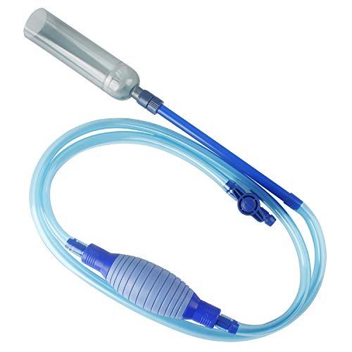 MyLifeUNIT Aquarium Glass Cleaner with Pump Vacuum Water Siphon Fish Tank Gravel Sand Cleaner, 8 Feet