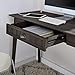 Newport Series Home Office Computer Writing Desk with Fully Extended Drawer | Laptop PC Workstation with USB Hub | Sturdy and Stylish | Easy Assembly| Smoke Oak Wood Look Accent Living Room Furniture