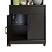 Ameriwood Home Reggie Microwave Cart with Shelf, Espresso