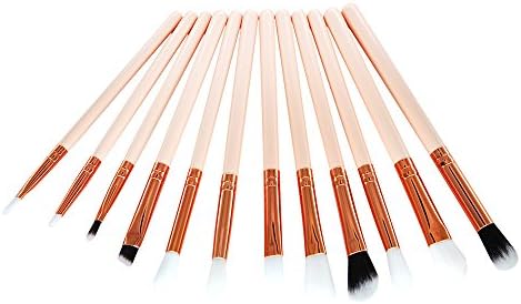 Makeup Brushes Set, Well Crafted 12 Pcs Professional Face Eye Shadow Eyeliner Foundation Blush Lip Make up Brush Powder Liquid Cream Cosmetics Blending Brush Tool Kits By LEEDY