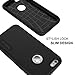 TOTU [Candy Series] Dual Layer Soft-interior Shock-Absorbing TPU Cases Anti-Scratch for iPhone 6/6S 2015 -Obsidian Black / Black