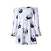 NEARTIME Womens Dress, Off Shoulder Flounce Sleeves Casual Floral Short Mini Dress