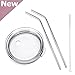 EHME New Replacement Lids for 30 oz YETI or RTIC Tumbler Cups,Keep Straw in Place,2 Free Stainless Steel Straws Included