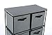 Homebi 6-Drawer Storage Chest Shelf Unit Storage Cabinet Multi-Bin Organizer with Removable Non-Woven Fabric Bins in Grey,25