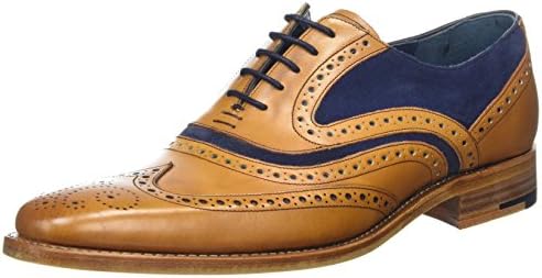 Barker Men's McClean Leather/Suede Brogue Shoe