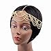 Hair Jewelry Head Band Head Chain for Women and Girls Gold Multi Layer Jewelry Drop Forehead Headband(gold)