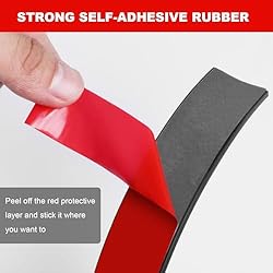 Rubber Tape with Adhesive Backing - 1" Wide x