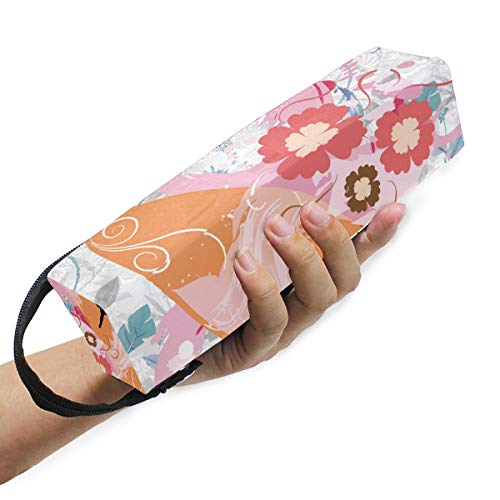 Flowers Surfboard Pencil Case Big Capacity Zipper Pen Pencil Pouch Students Stationery Cosmetic Makeup Bag for School Office - Thumbnail 5