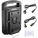 Dual Channel V-Mount/V Lock Battery Charger Compatible with All 14.4V/14.8V V-Mount Batteries,V-Mount Brick (Battery Not Included)