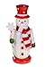 Clever Creations Snowman 10 Inch Traditional Wooden Nutcracker, Festive Christmas Décor for Shelves and Tables