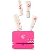 Age Routine Box Attractive 20s | Moisture | Korean K-Beauty Glass Skin Plump Glow | Panthenol, Centella Asiatica Extract, and Hyaluronic Acid | Cleanser-Toner-Essenece-Cream 4step homecare routine box
