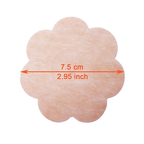 10 Pairs Non Woven Adhesive No Show Breast Petal Pasties Disposable Nipple Covers