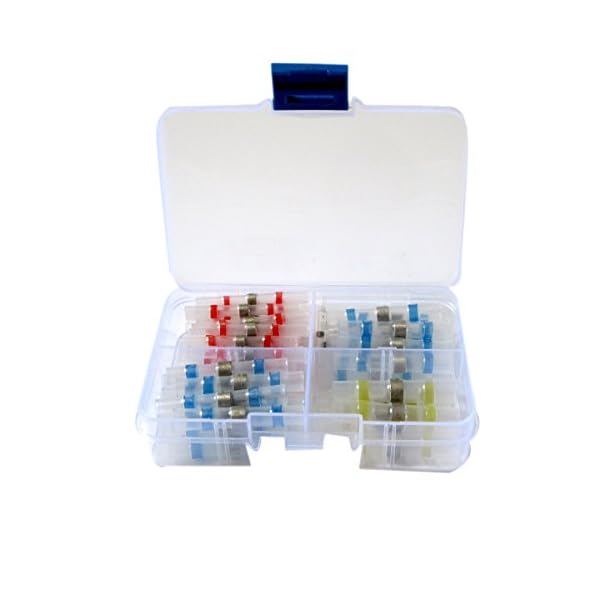 Fotag-60pcs-Waterproof-Solder-Seal-Heat-Shrink-Butt-Connectors-with-Soldering-Sleeve-Wire-Connector-Terminals-Electrical-Copper-Four-Size