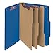 Smead Pressboard Classification File Folder with SafeSHIELD® Fasteners, 3 Dividers, 3