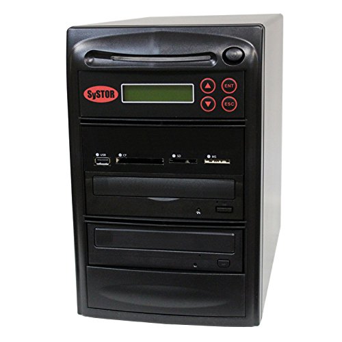 SySTOR All-in-One Multi-Media Flash Memory Back-up USB/SD/CF/MS/MMC to 1-1 CD DVD Duplicator