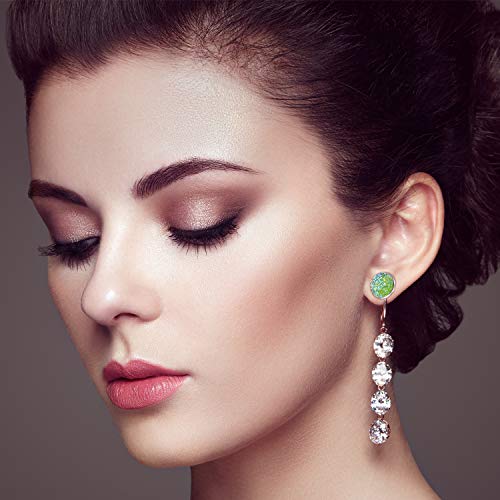 5 Pieces+Cabochons+Stainless+Earring+Jewelry