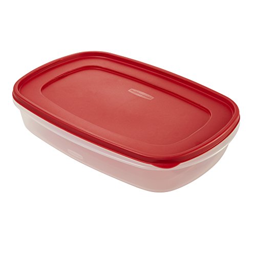 Rubbermaid Easy Find Lids Food Storage Container, 1.5 Gallon, Racer Red 1777163 - Thumbnail 2