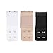 TINKSKY 3pcs Women's Elastic Bra Lingerie Extenders 2-Hooks 2 Rows Extension Straps in Different Colors (Black & White & Nude)