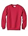 Hanes Youth ComfortBlend Long Sleeve Fleece Crew - p360, Red, Youth Large 14-16