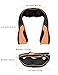 Cordless Neck Shoulder Back Massager with Heat - Shiatsu Massage Pillow with 3D Deep Tissue Kneading for Neck Shoulder Back and Full Body Muscle Pain Relief - Use at Home, Office & Car