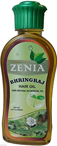 200ml Zenia Bhringraj (Maka) Hair Oil 100% Natural No Mineral Oil